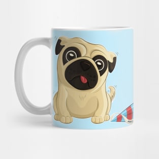 Happy Birthday Pug Mug